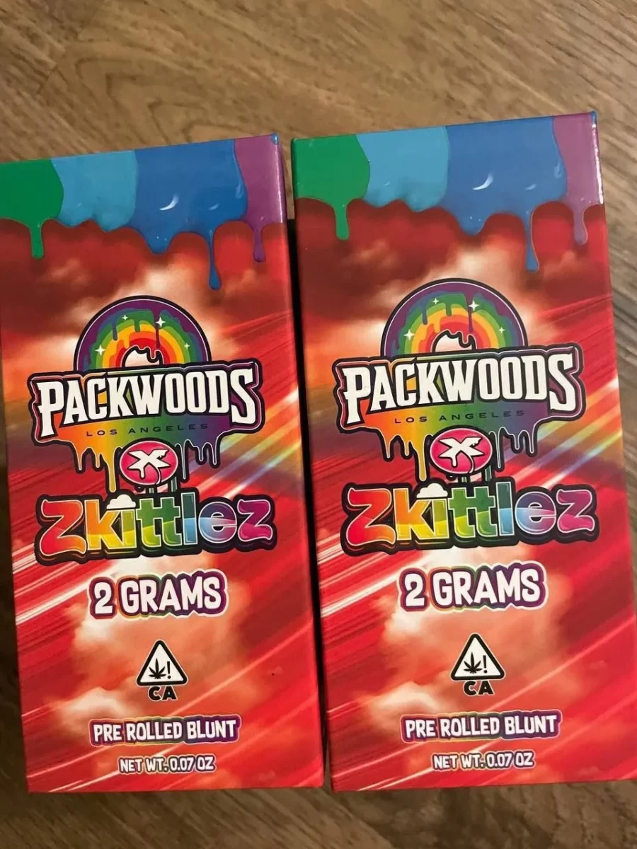 Packwoods X Zkittles prerolled blunt