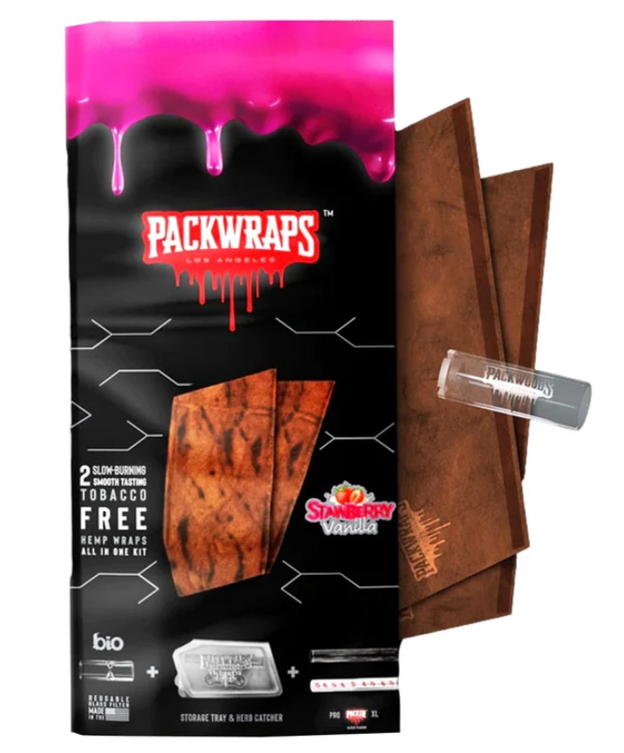Packwraps Hemp Wrap Kit - Strawberry Vanilla
